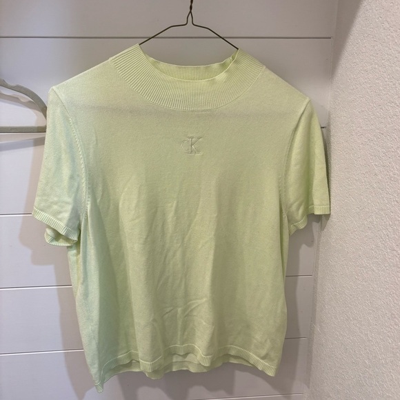 Vintage Calvin Klein Light Green Shirt - Picture 1 of 3
